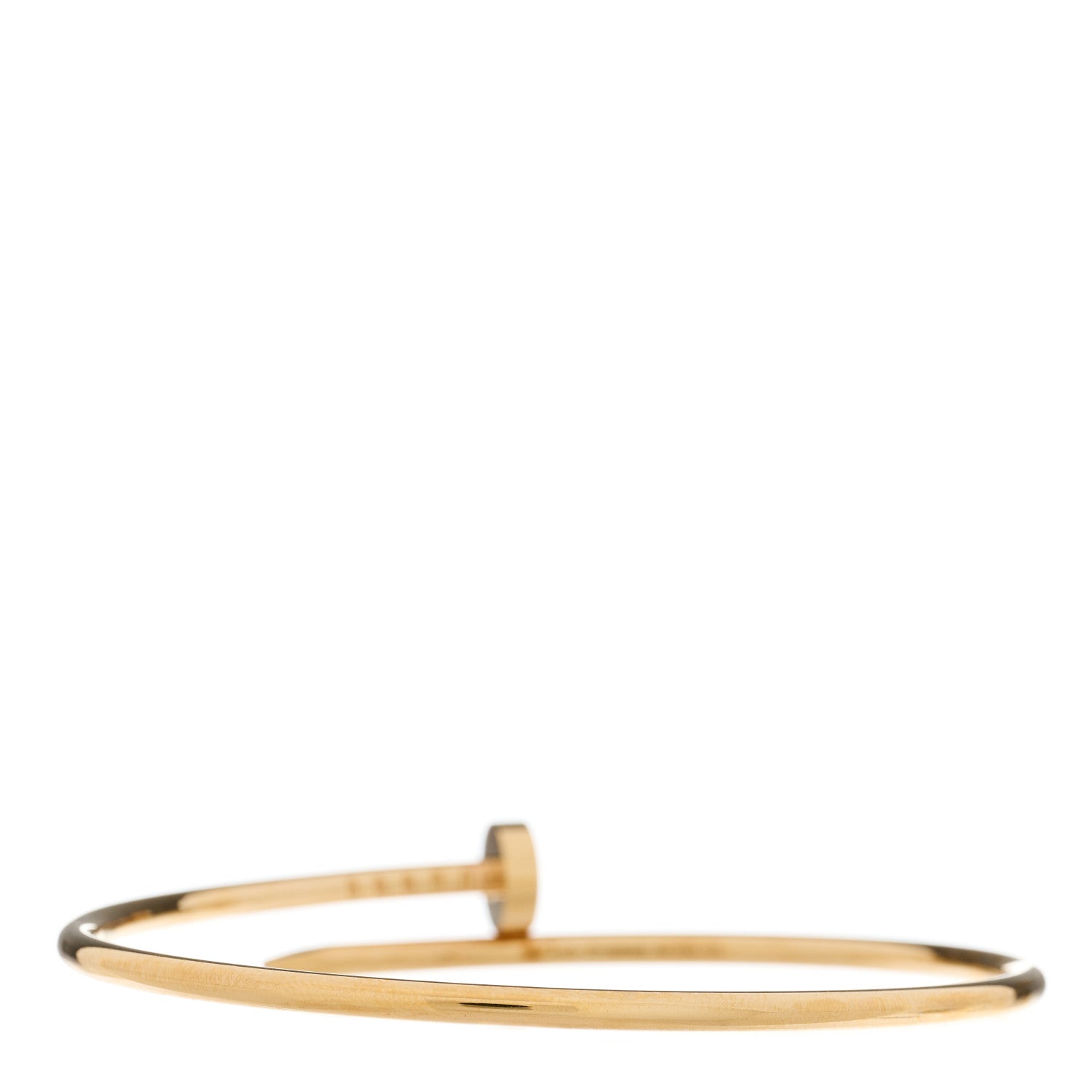 Cartier 18K Yellow Gold Small Juste Un Clou Bracelet 17 2 of 4