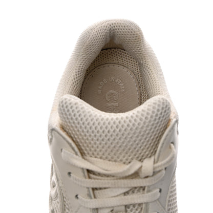 Chanel Suede Calfskin CC Sneakers 37 White Pink Green 15 of 15