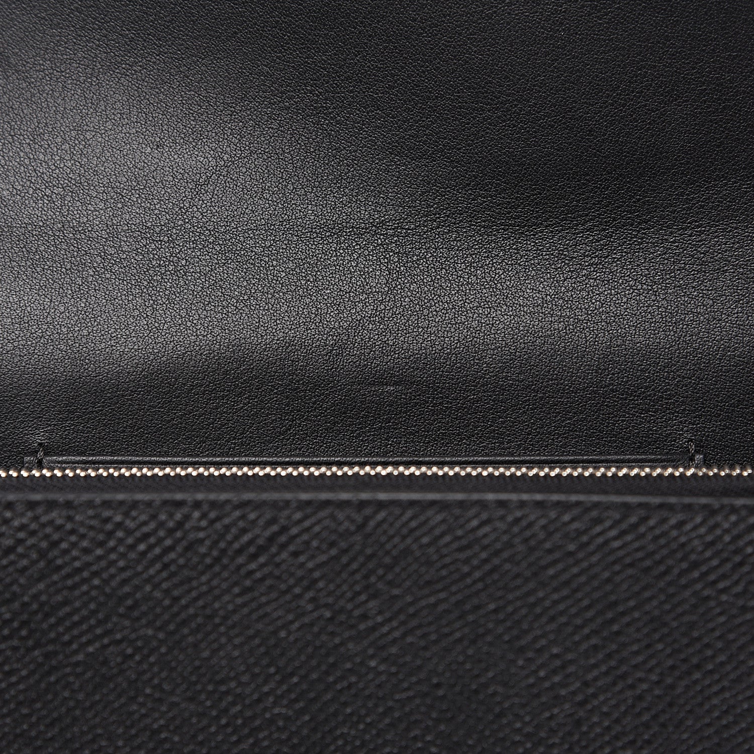 Celine Grained Calfskin Medium Trotteur Multifunction Flap Wallet Black 5 of 7