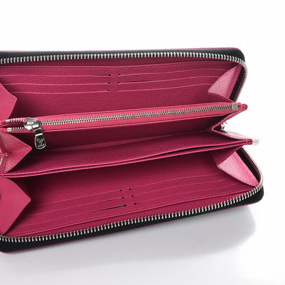 Louis Vuitton Epi Zippy Wallet Black Hot Pink 5 of 7