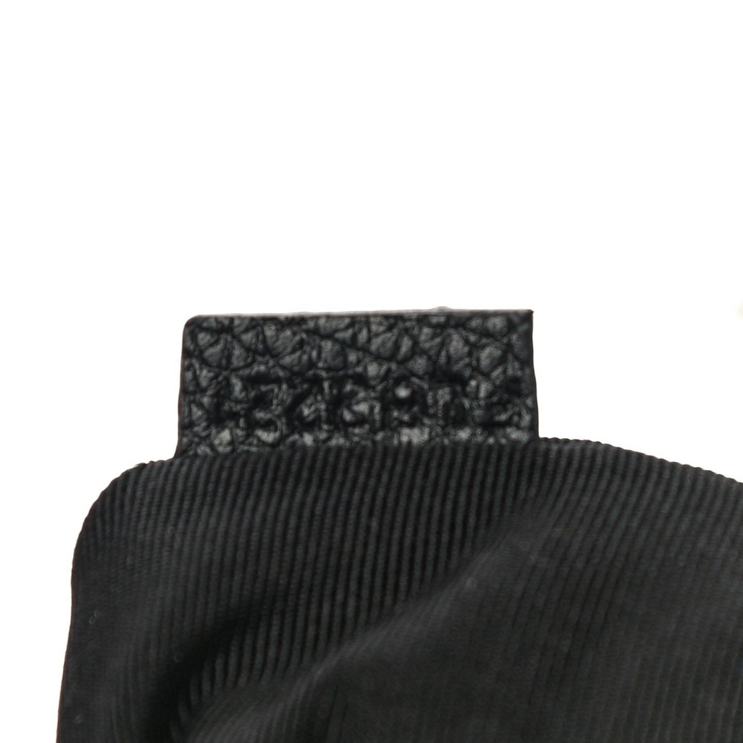 Calfskin Mini Grid Tote Bag Black