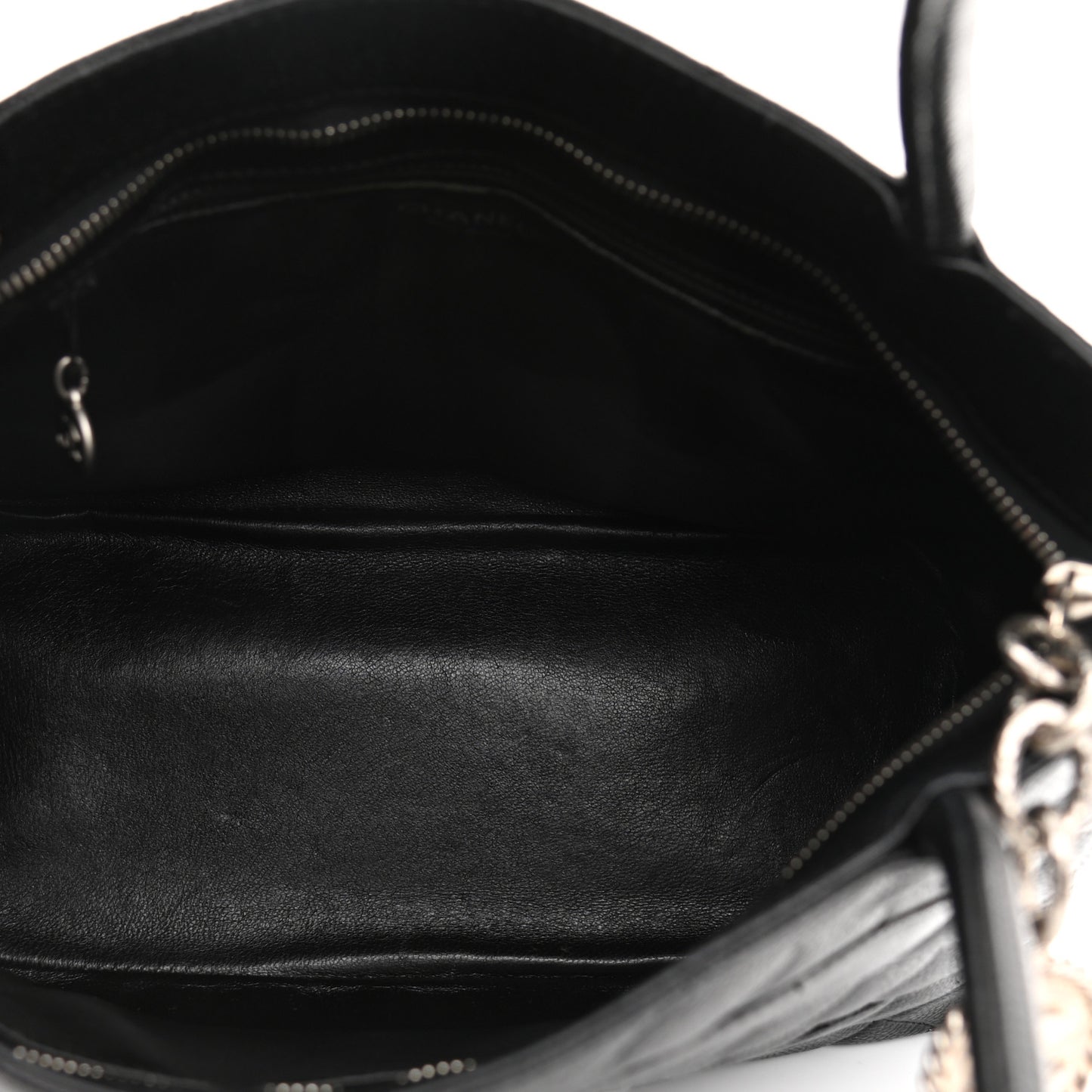 Caviar Quilted Medallion Tote Black