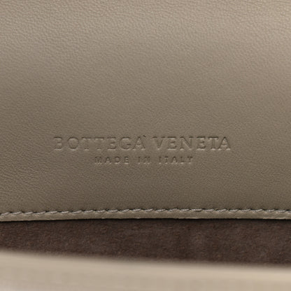 Bottega Veneta Nappa Intrecciato Canvas Safari Flap Shoulder Bag Sand 6 of 9