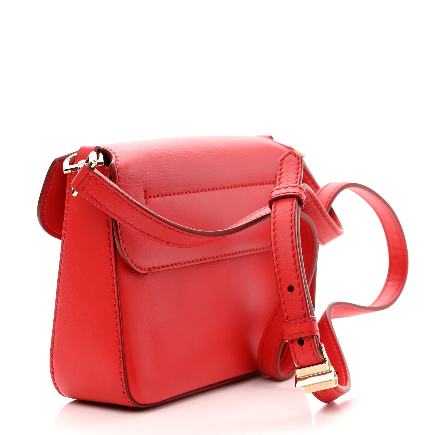 Calfskin Mini Nobile Shoulder Bag Red