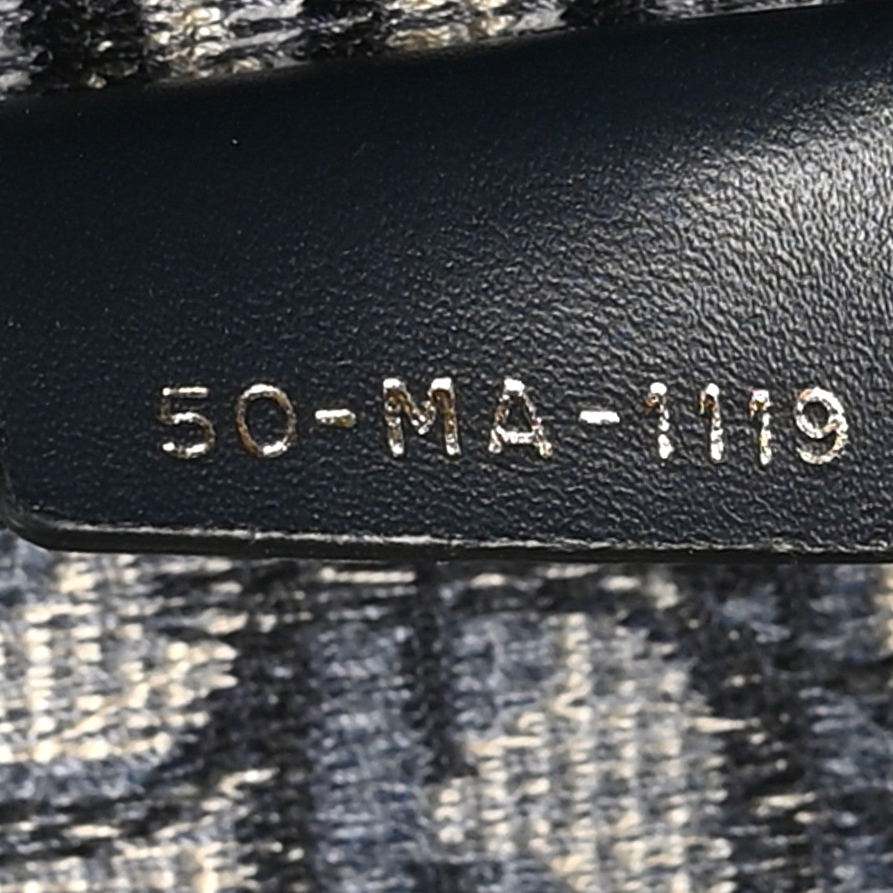 Christian Dior Oblique Embroidered Saddle Bag Blue 7 of 10