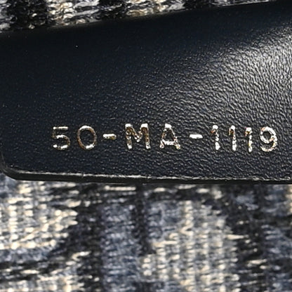 Christian Dior Oblique Embroidered Saddle Bag Blue 7 of 10