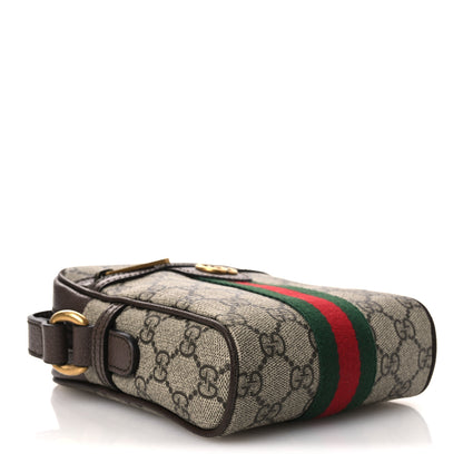 Gucci GG Supreme Monogram Web Mini Ophidia Messenger Brown 4 of 11