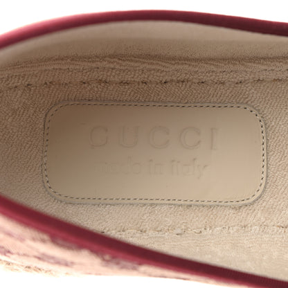 Gucci Canvas GG Monogram Mens Fria Horsebit Loafers 9 Sahara Rubino 7 of 9