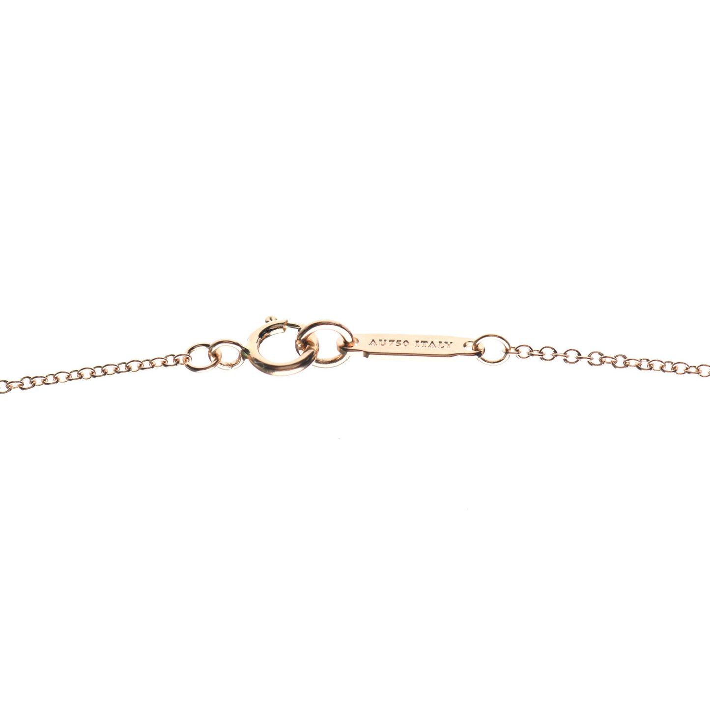 18K Rose Gold Diamond Small Atlas Open Pendant Necklace