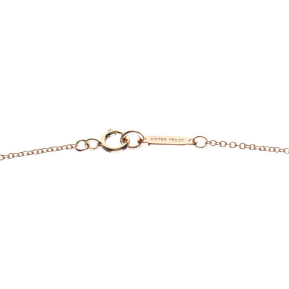 Tiffany 18K Rose Gold Diamond Small Atlas Open Pendant Necklace 4 of 6