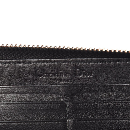 Christian Dior Patent Cannage Lady Dior Continental Zip Wallet Black 6 of 10