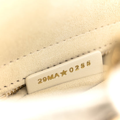 Christian Dior Lambskin Cannage Small Lady Dior White 7 of 10