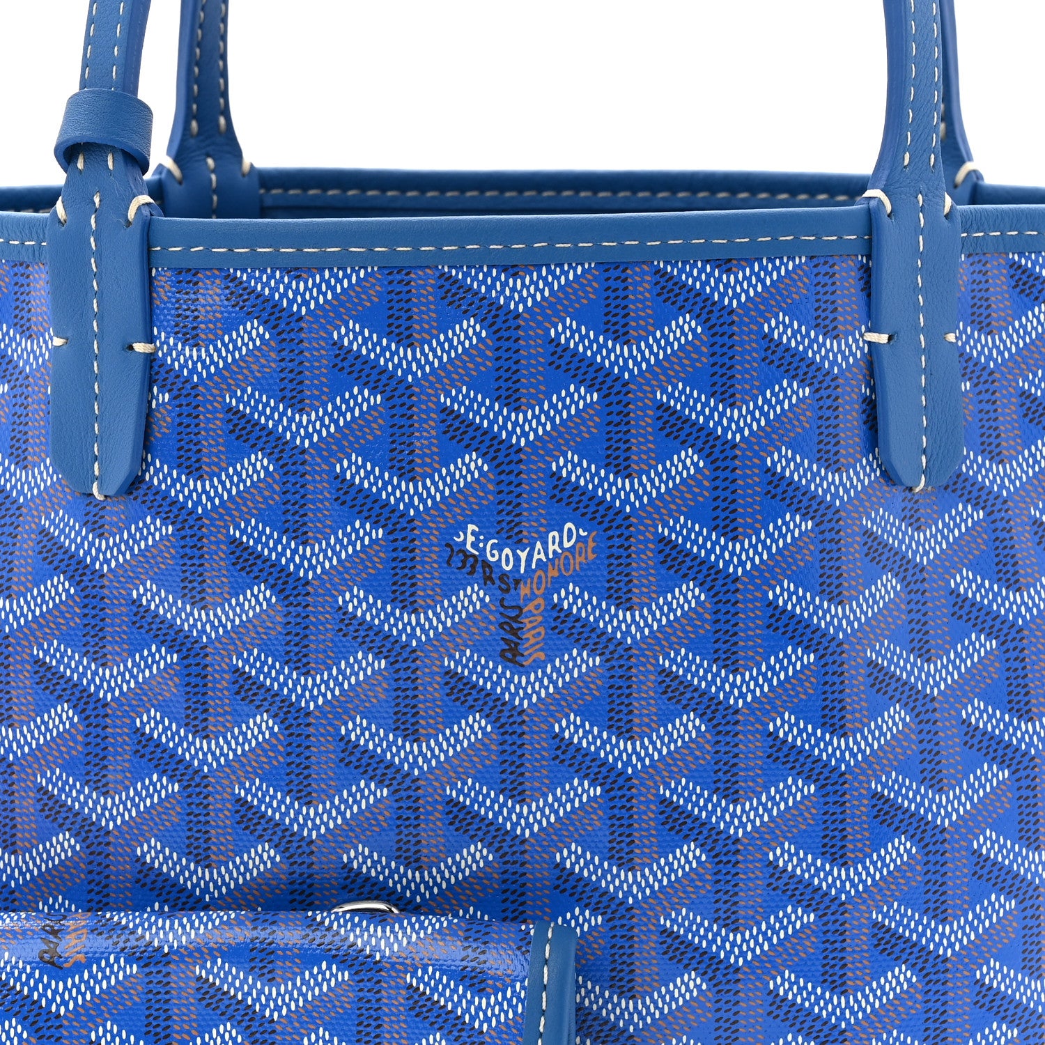Goyard Goyardine Reversible Mini Anjou Sky Blue 13 of 17