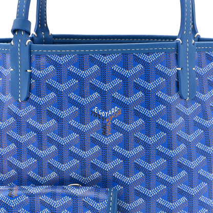 Goyard Goyardine Reversible Mini Anjou Sky Blue 13 of 17