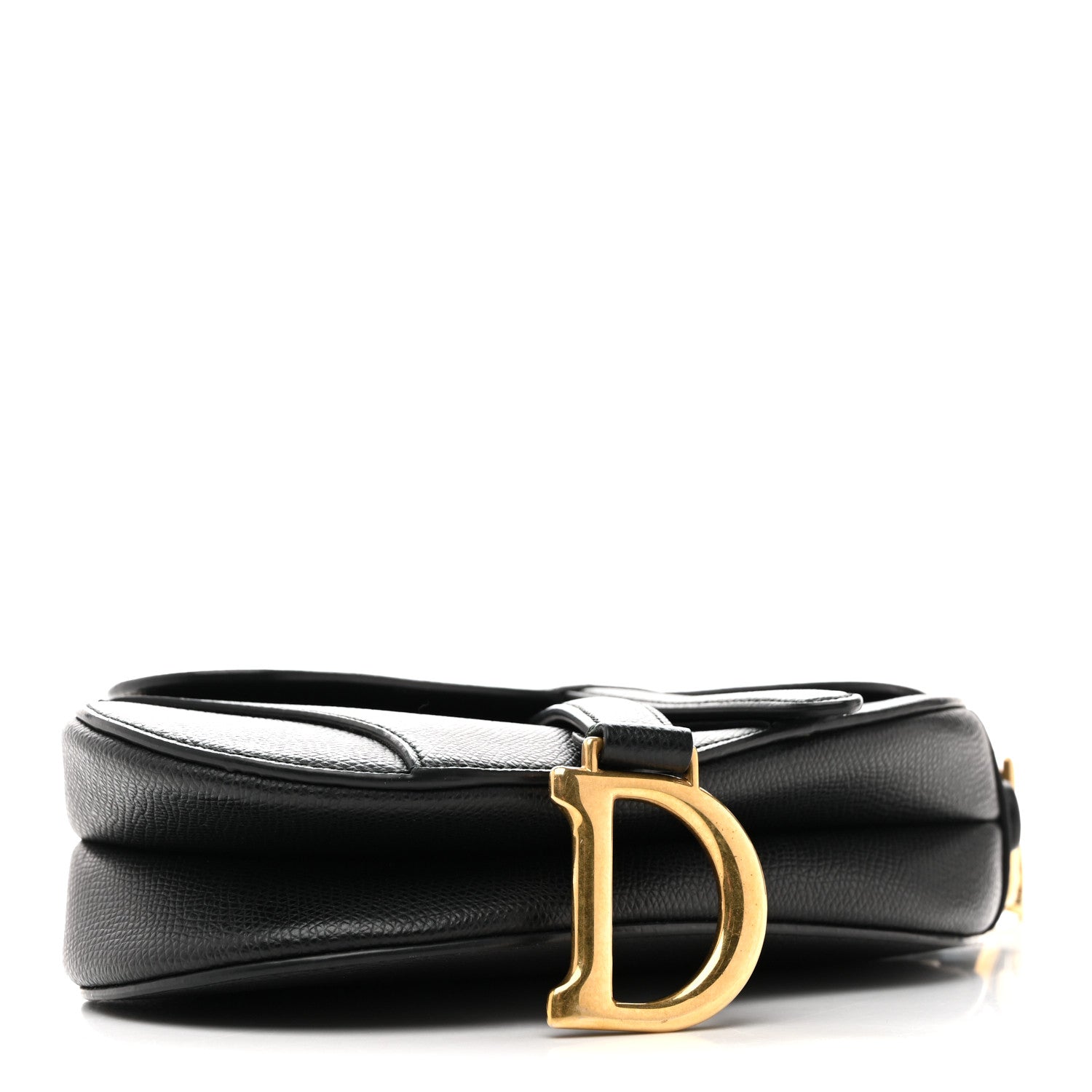 Christian Dior Grained Calfskin Mini Saddle Bag Black 4 of 12