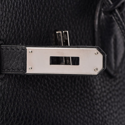 Hermes Taurillon Clemence Birkin 35 Black 27 of 32