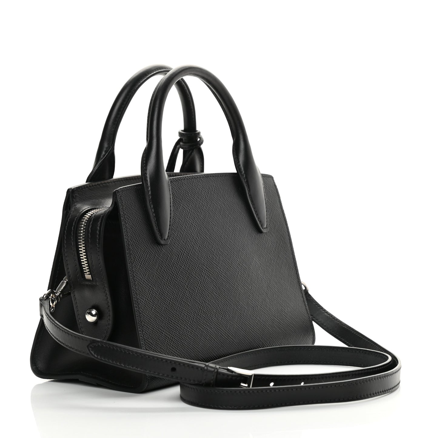 Saffiano Cuir Calfskin Small Kristen Black