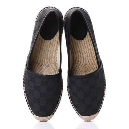 Gucci Monogram Espadrilles 38 Black 5 of 12