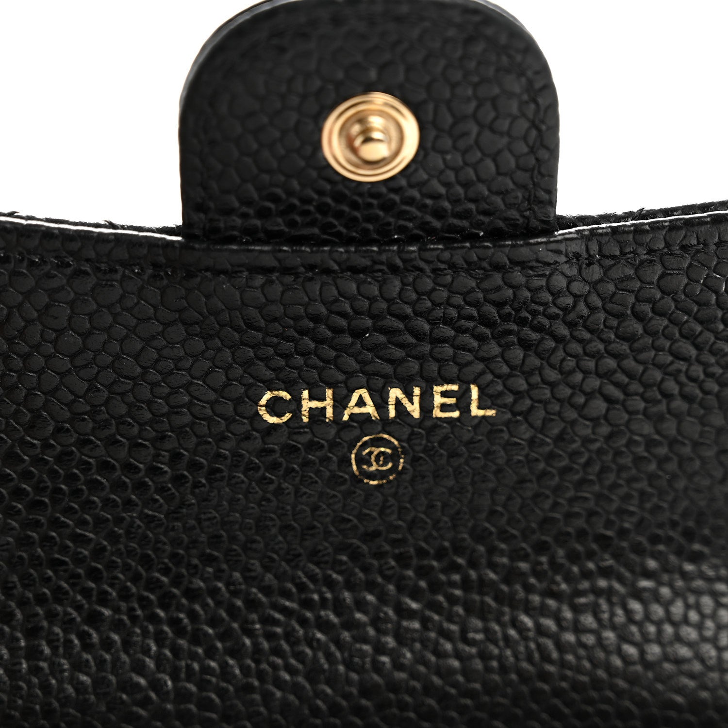 Chanel Caviar Quilted Flap Card Holder Wallet Black 6 of 8