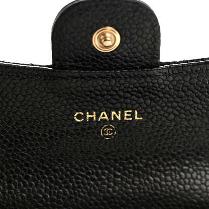 Chanel Caviar Quilted Flap Card Holder Wallet Black 6 of 8