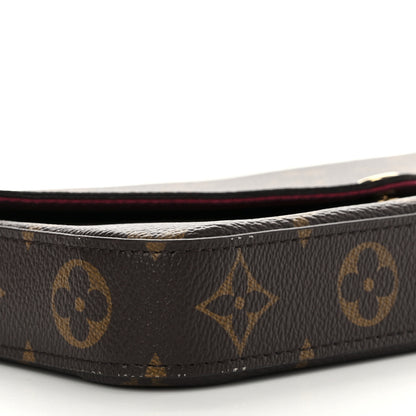 Louis Vuitton Monogram Pochette Felicie Chain Wallet Fuchsia 10 of 12