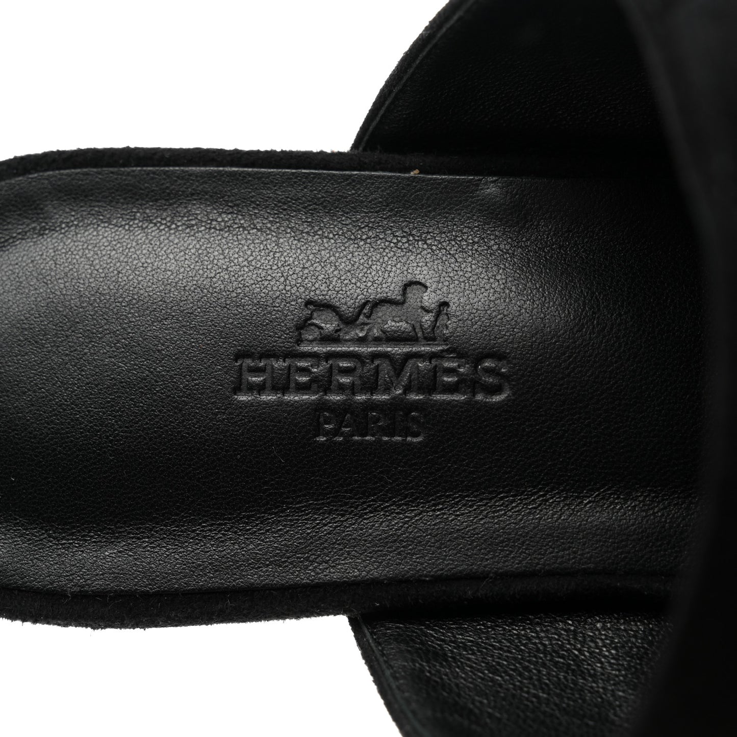 Suede Goatskin Avenue Sandals 36 Black