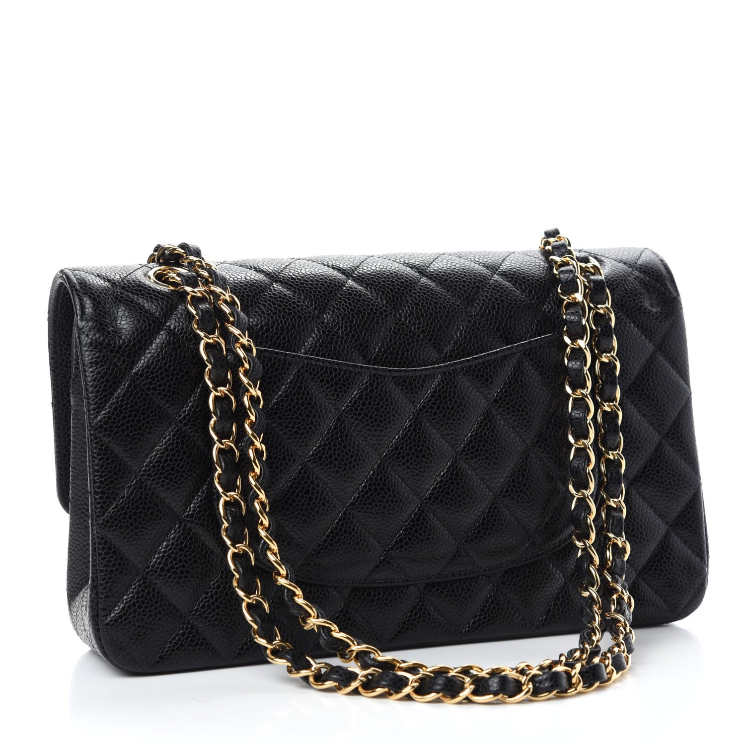 Chanel Caviar Quilted Medium Double Flap Black 3 of 10