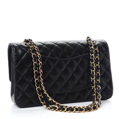 Chanel Caviar Quilted Medium Double Flap Black 3 of 10
