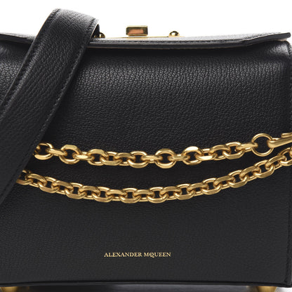 Alexander McQueen Silky Amish Grain Calfskin Box Shoulder Bag 19 Black 8 of 8