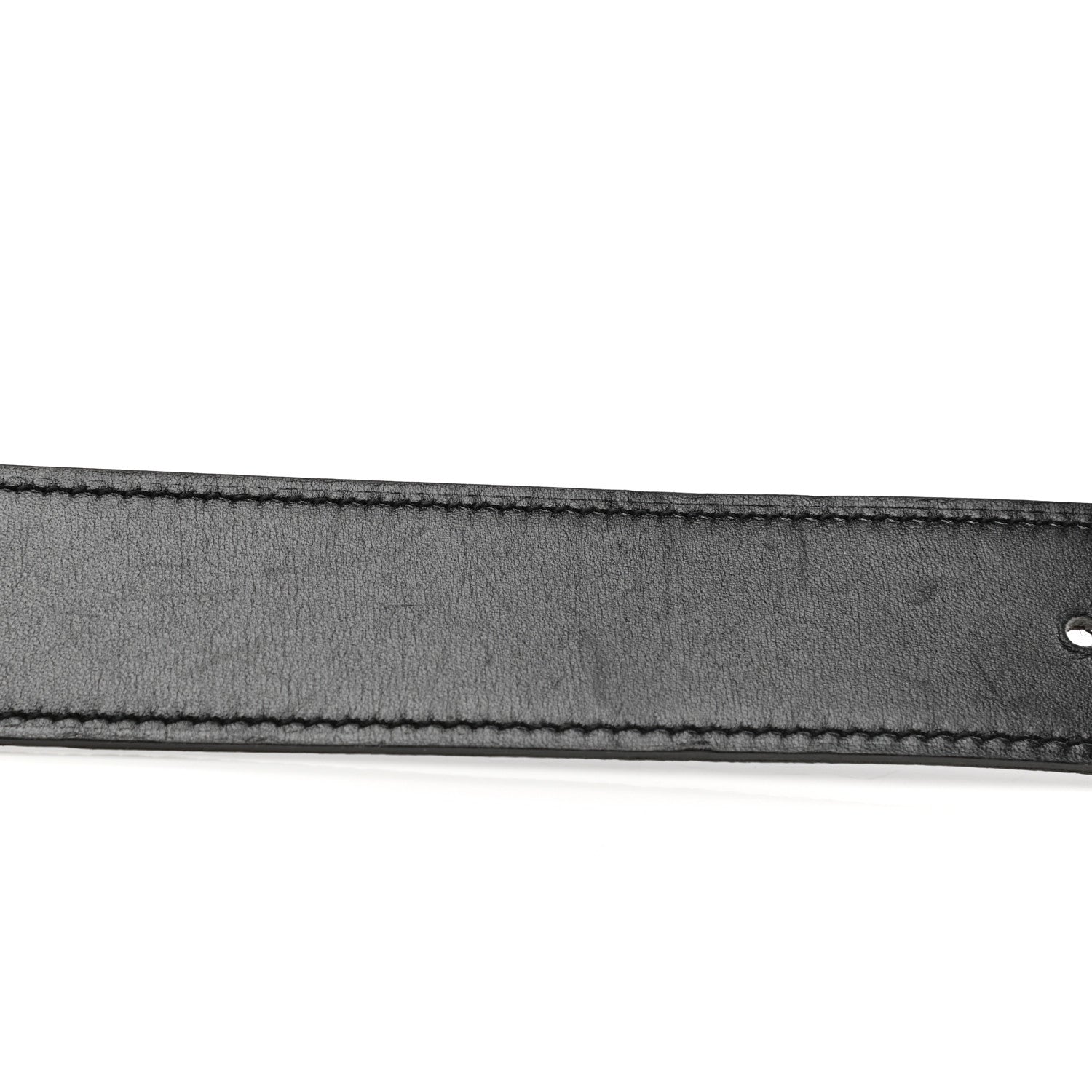 Hermes Box Togo 32mm H Belt Strap 80 Black Chocolate 6 of 7