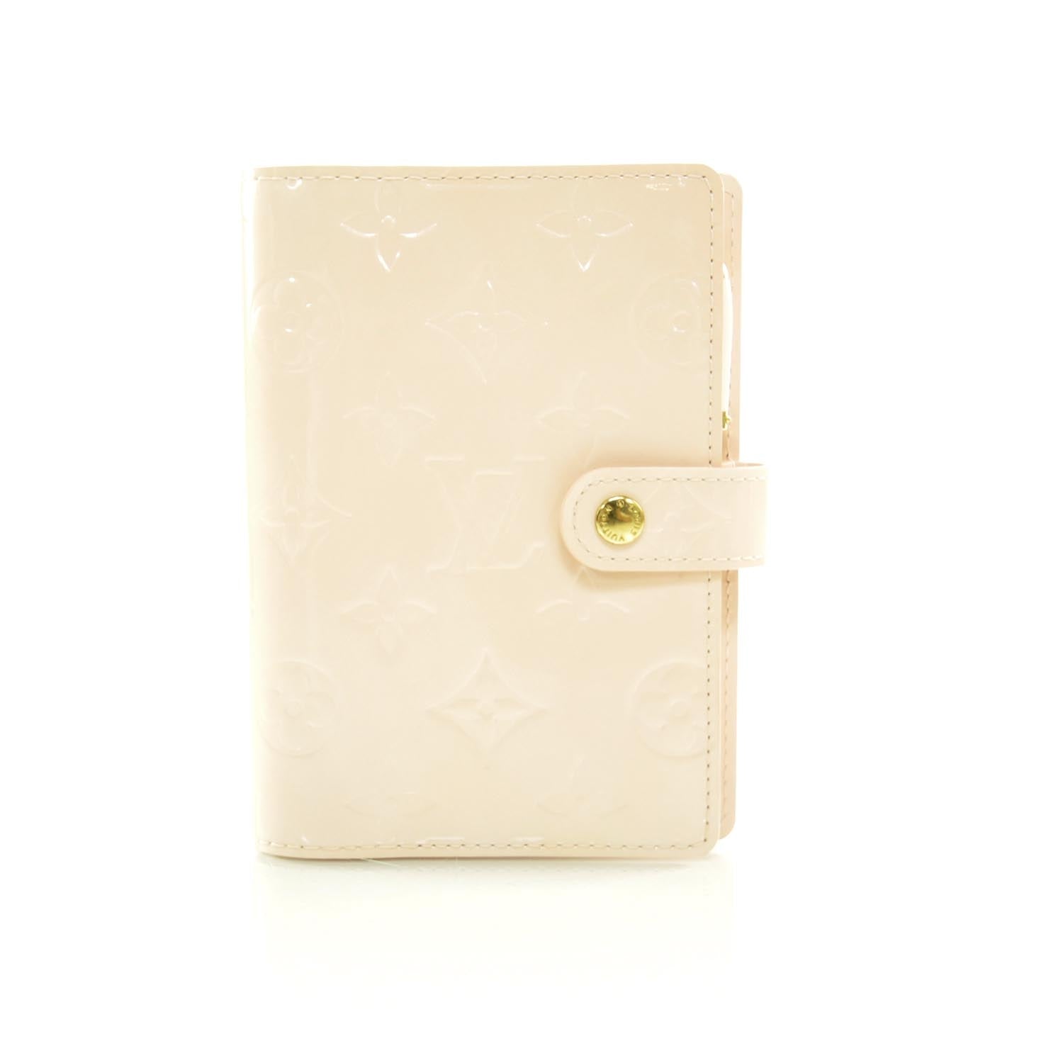 Louis Vuitton Vernis Small Ring Agenda Marshmallow 1 of 8