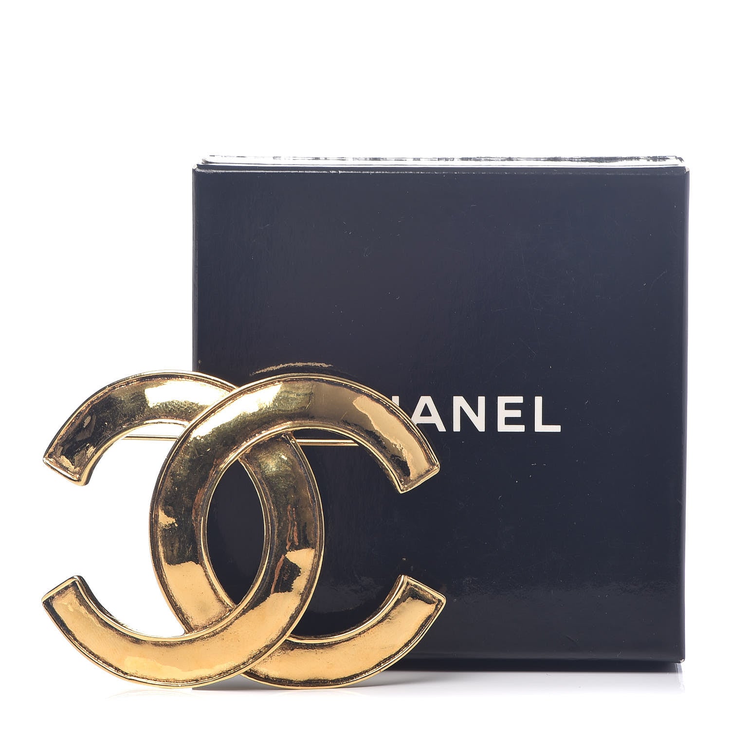 Chanel Large CC Brooch Gold 5 of 5
