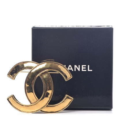 Chanel Large CC Brooch Gold 5 of 5