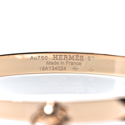 Hermes 18K Rose Gold PM Collier De Chien Bracelet ST 4 of 5