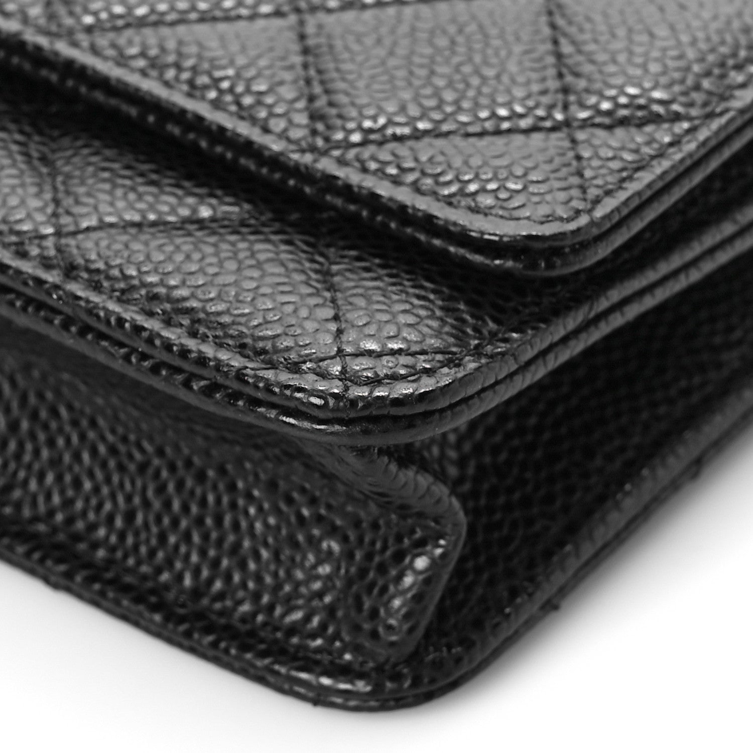 Chanel Caviar Quilted Wallet On Chain WOC Black 10 of 11
