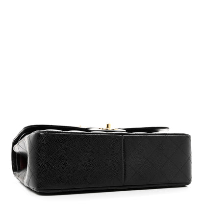 Chanel Caviar Quilted Jumbo Double Flap Black 4 of 11