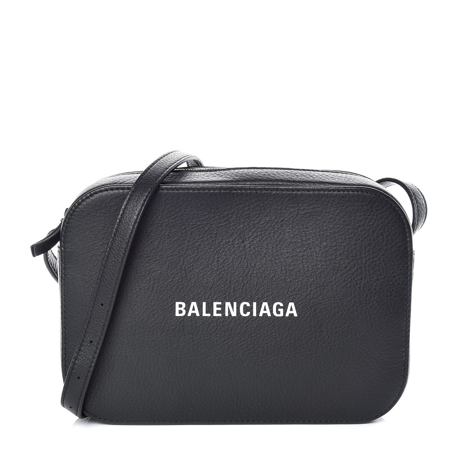 Balenciaga Calfskin Logo S Everyday Camera Bag Black 1 of 11
