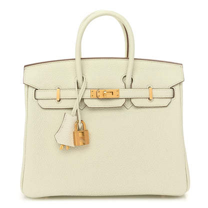 Hermes Togo Birkin 25 Mushroom 1 of 13
