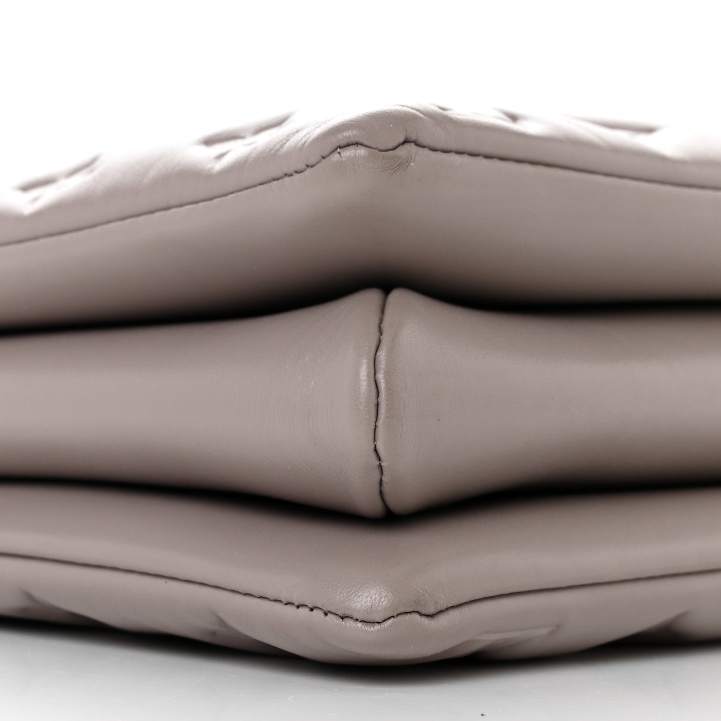 Lambskin Embossed Monogram Coussin MM Grey