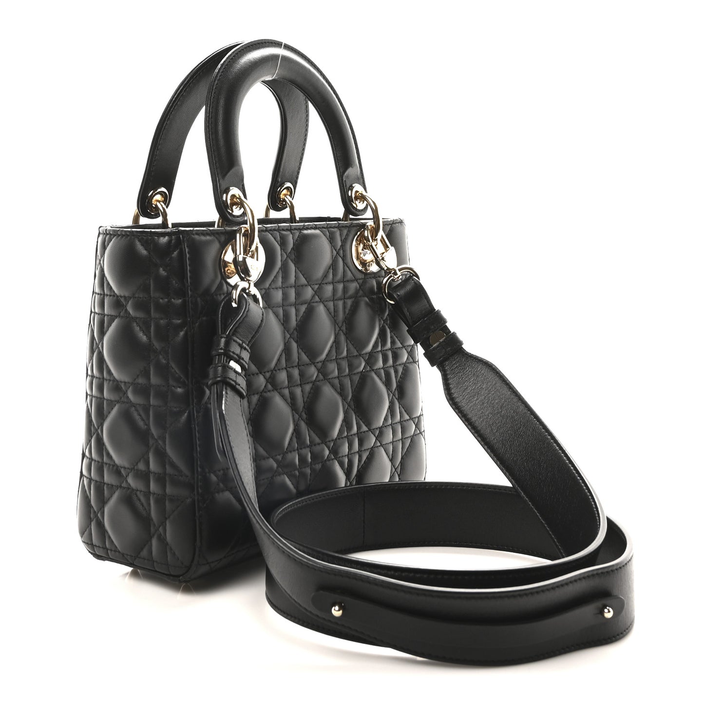 Lambskin Cannage Small My ABCDior Lady Dior Black