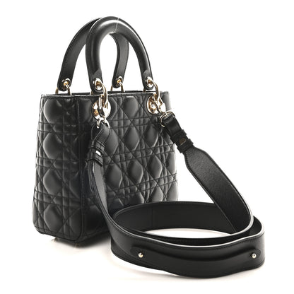 Christian Dior Lambskin Cannage Small My ABCDior Lady Dior Black 3 of 10