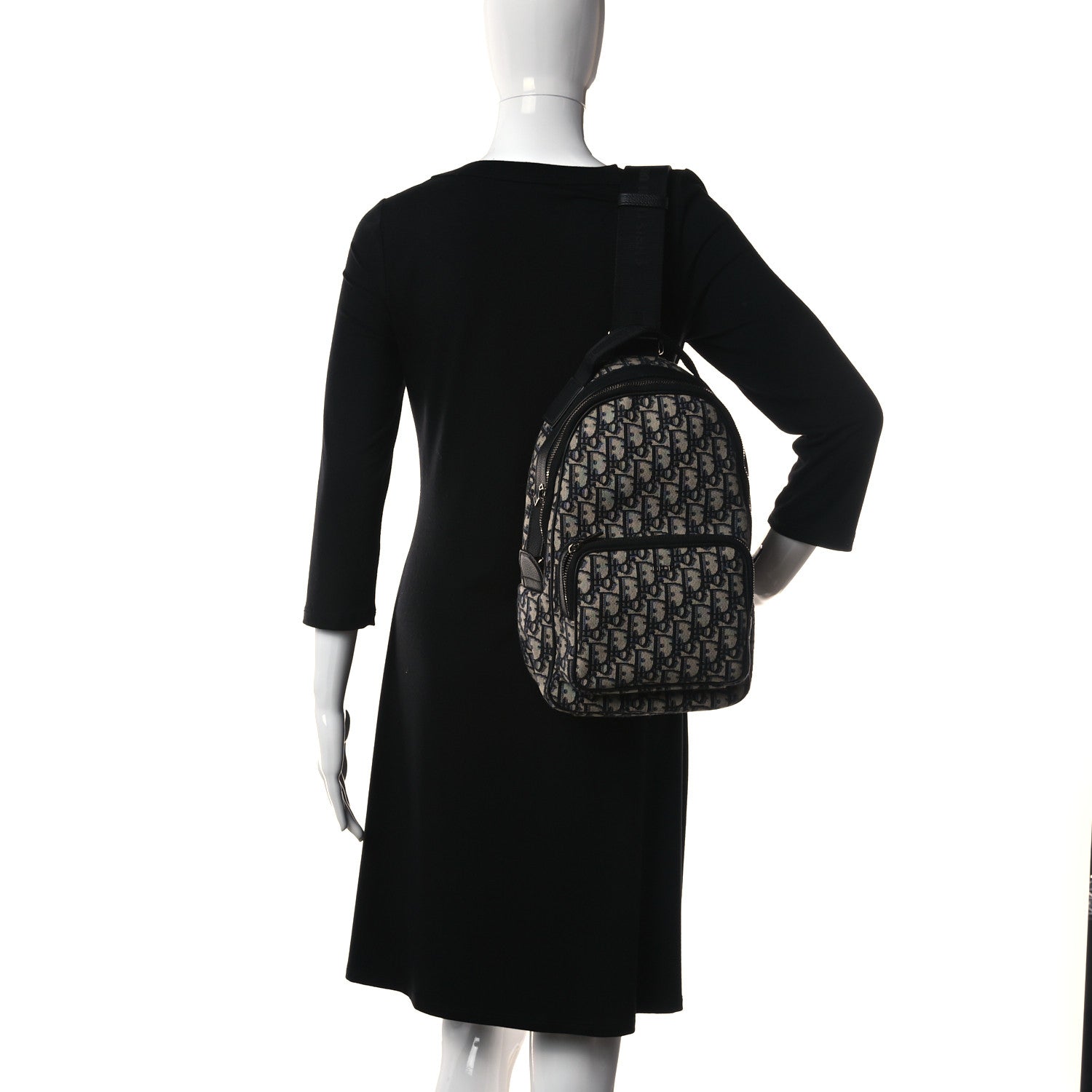 Christian Dior Oblique Mini Rider Backpack Black 2 of 10