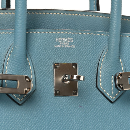Hermes Epsom Birkin 25 Bleu Jean 6 of 11