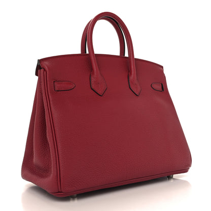 Hermes Togo Birkin 25 Rouge Grenat 3 of 13