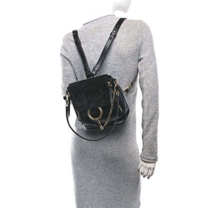 Chloe Suede Calfskin Small Faye Backpack Black 2 of 10