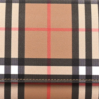 Burberry Vintage Check Henley Wallet On Chain Black 6 of 6