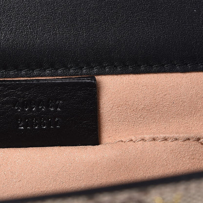 Gucci GG Supreme Monogram Bees Small Padlock Shoulder Bag Black 7 of 7