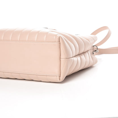 Saint Laurent Calfskin Y Quilted Monogram Small Loulou Shopper Marble Pink 11 of 12