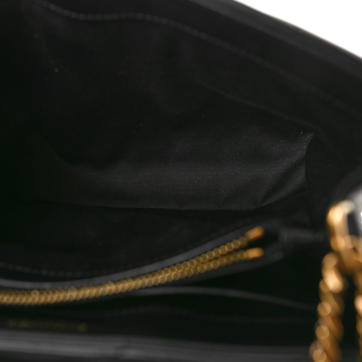 Saint Laurent SAINT LAURENT Calfskin Y Quilted Monogram Small Loulou Chain Satchel Black 5 of 8