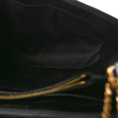 Saint Laurent SAINT LAURENT Calfskin Y Quilted Monogram Small Loulou Chain Satchel Black 5 of 8